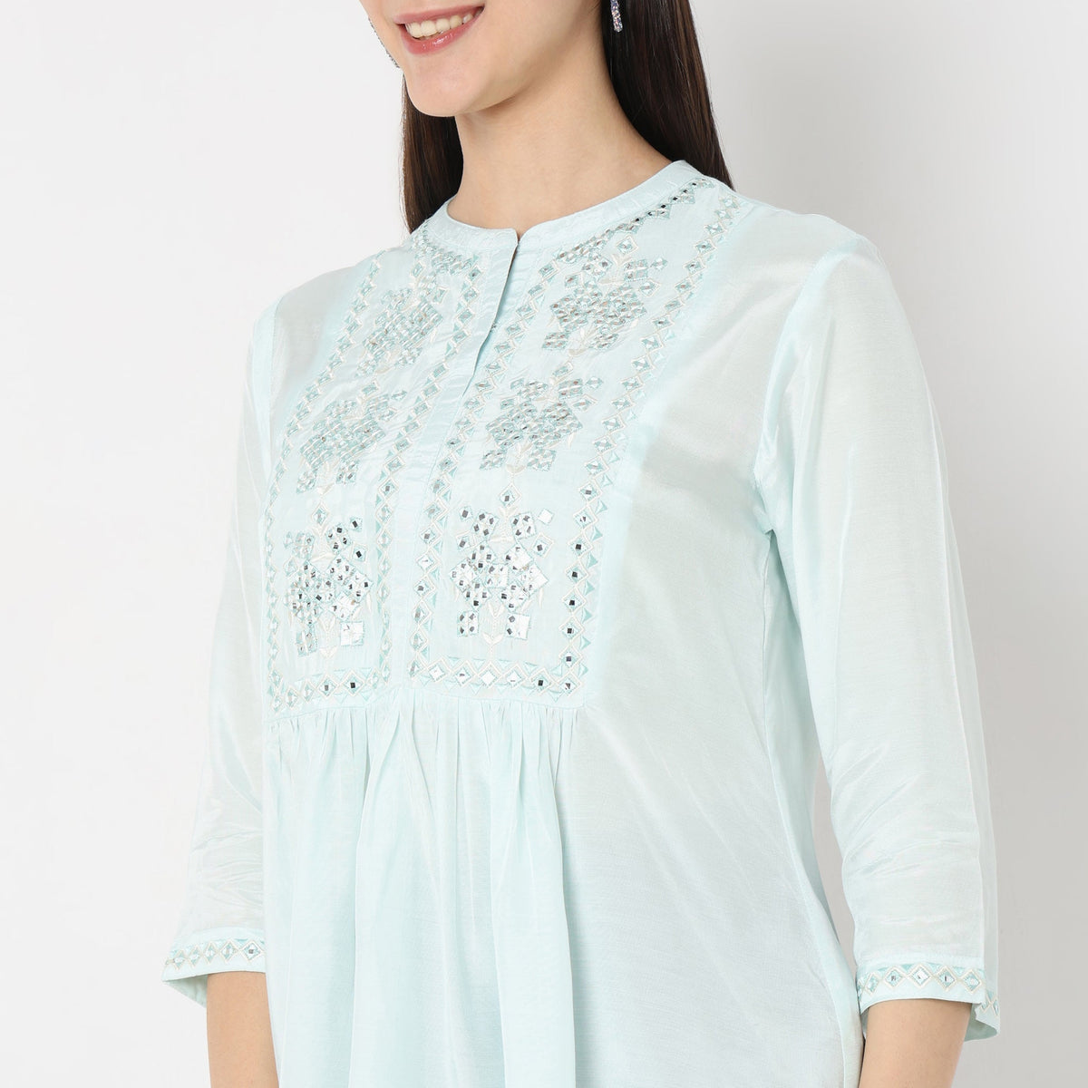 Flare Fit Embellished Top