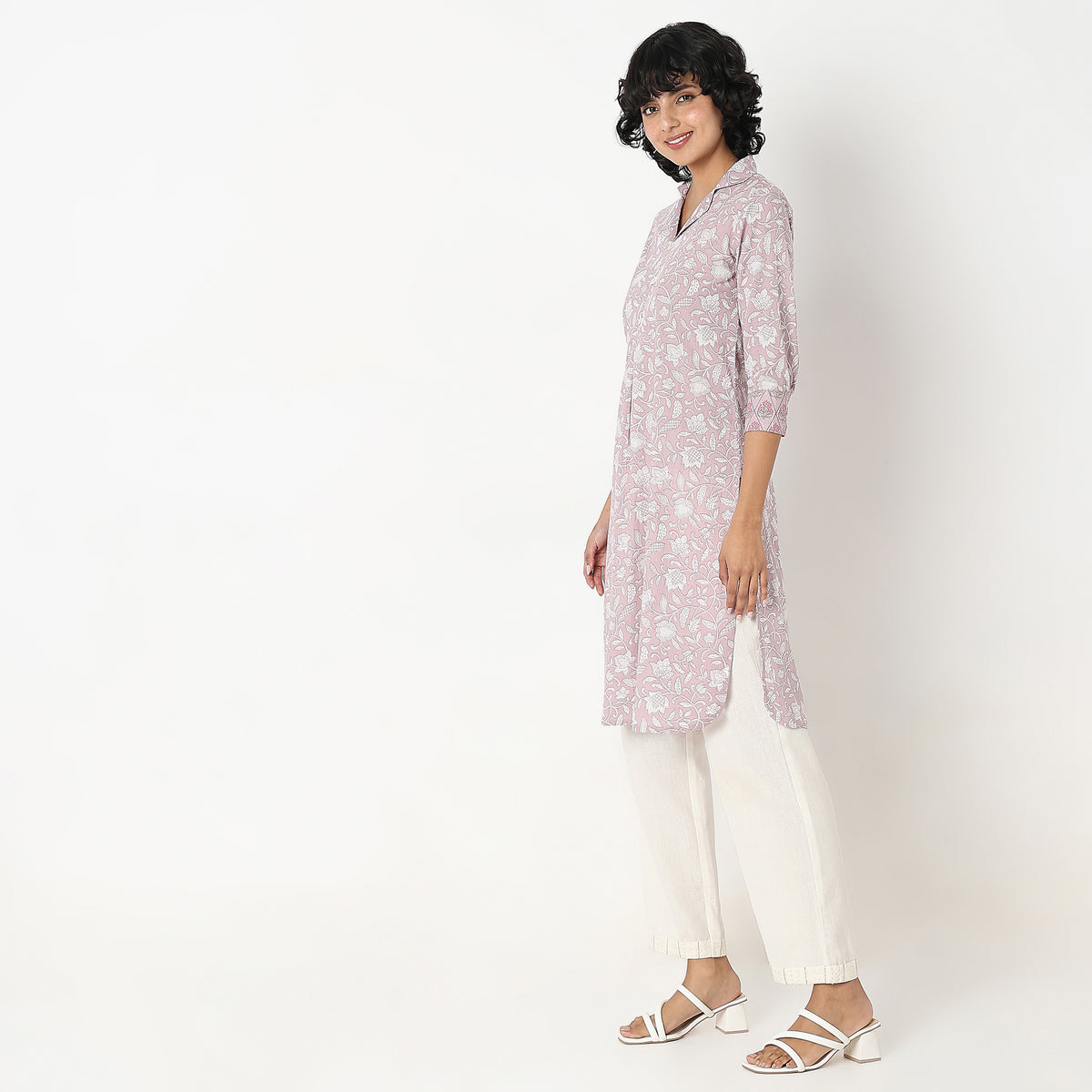 Flare Fit Printed Kurta