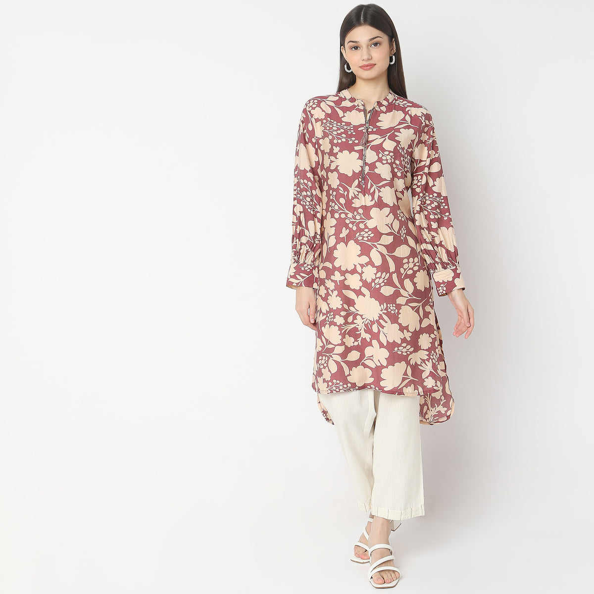 Flare Fit Printed Kurta