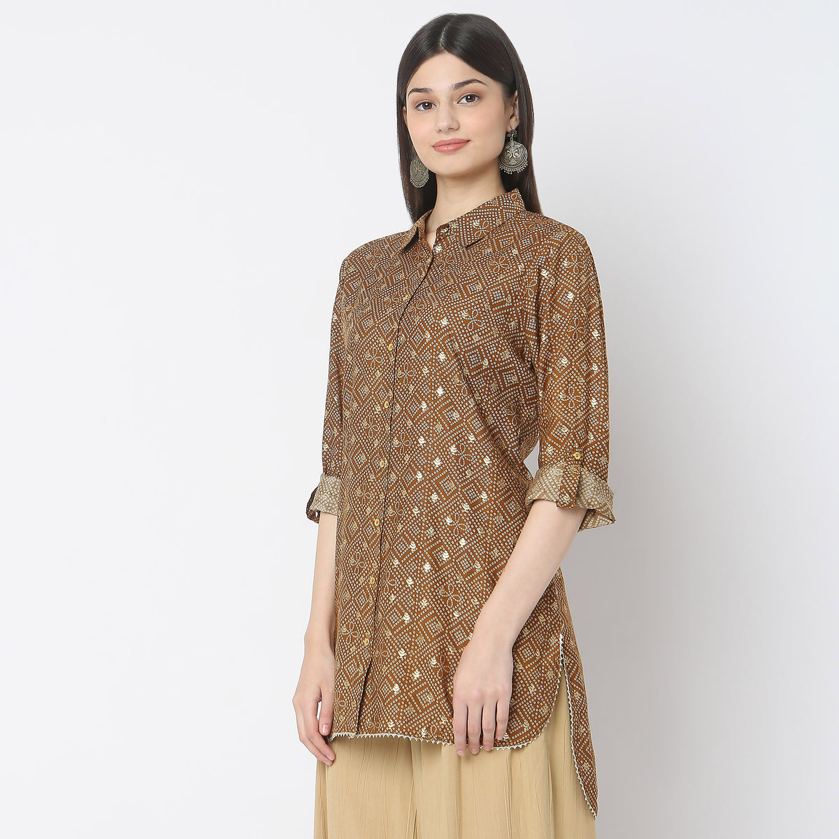 Straight Fit Printed Kurta