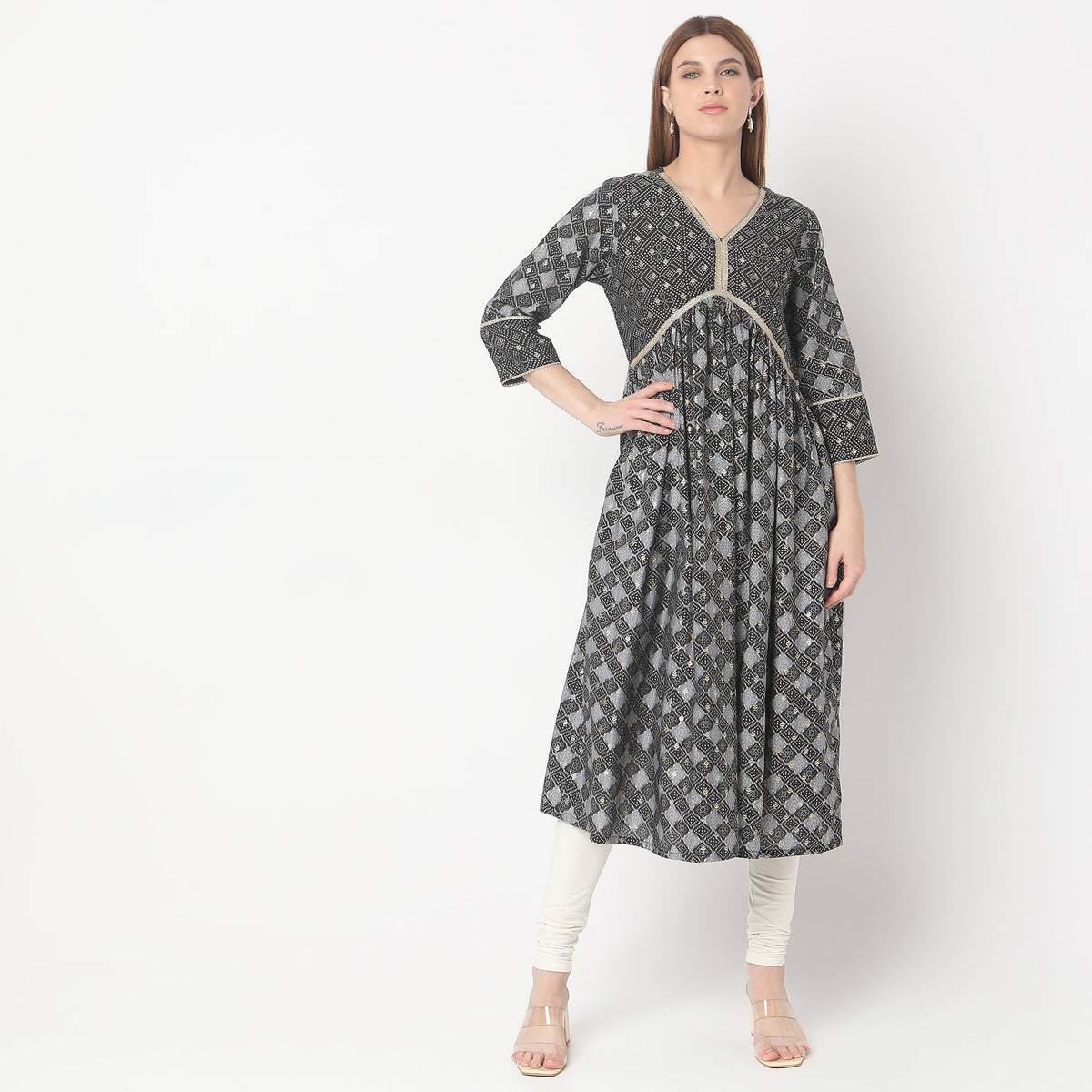 Straight Fit Printed Kurta