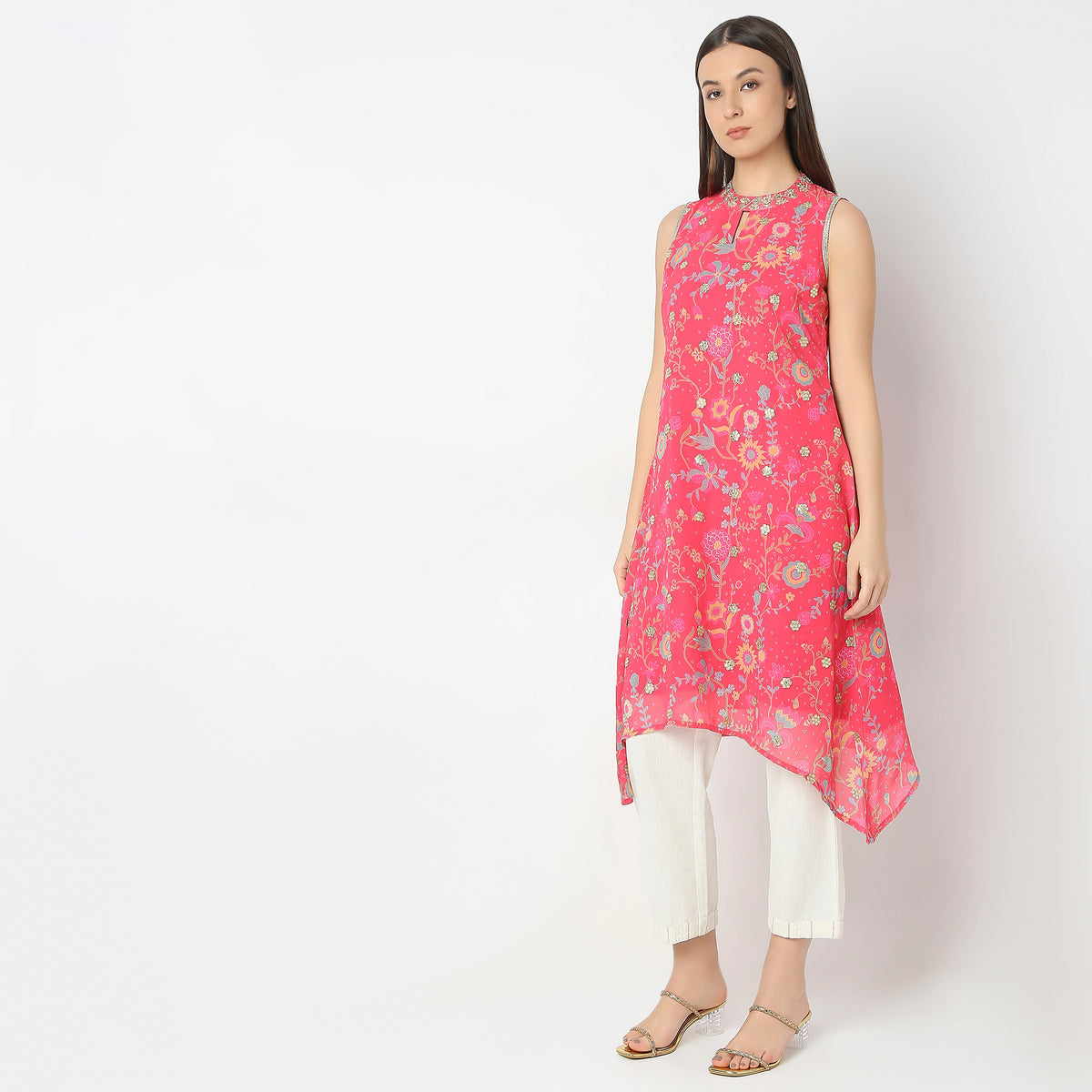 Flare Fit Printed Kurta