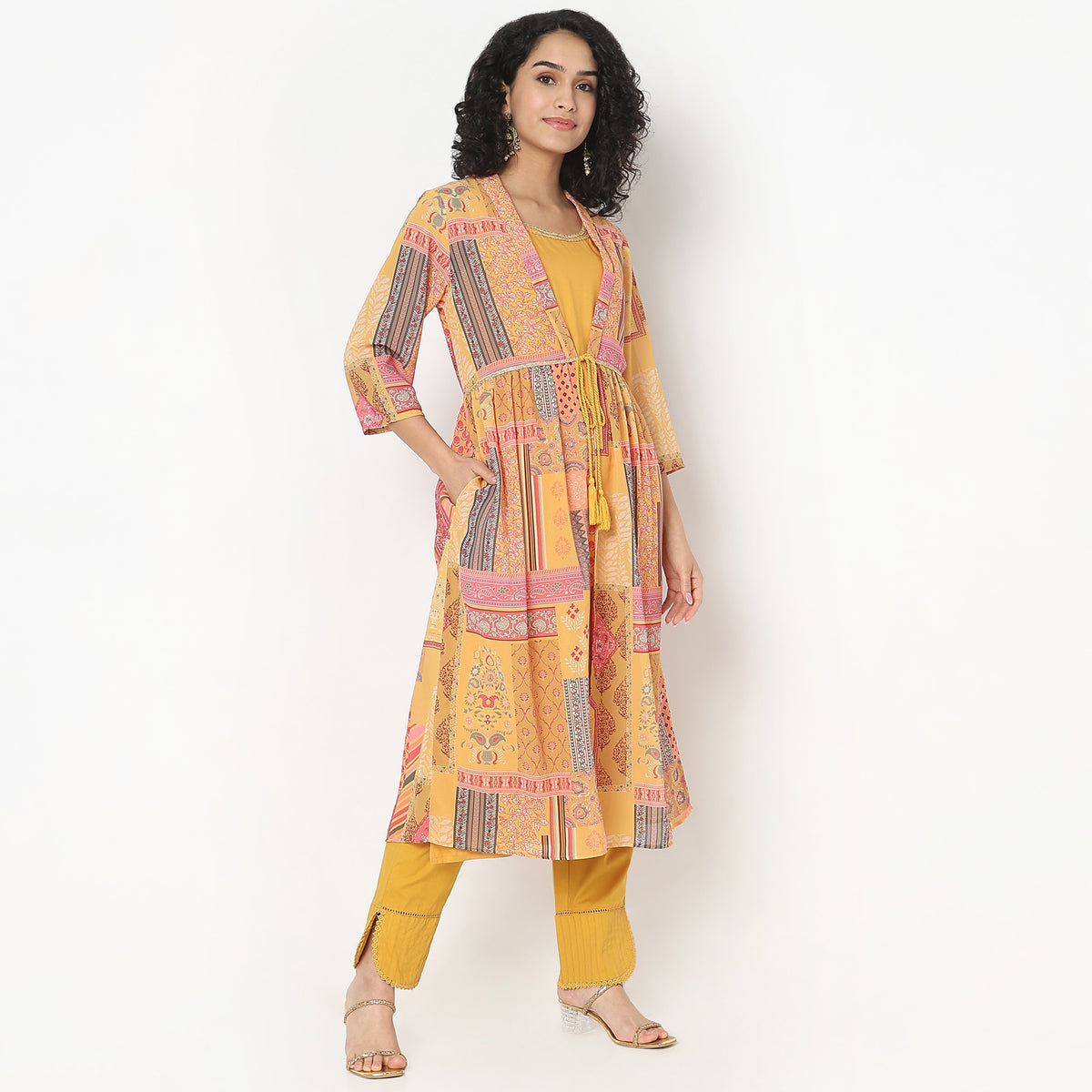 Flare Fit Printed Kurta