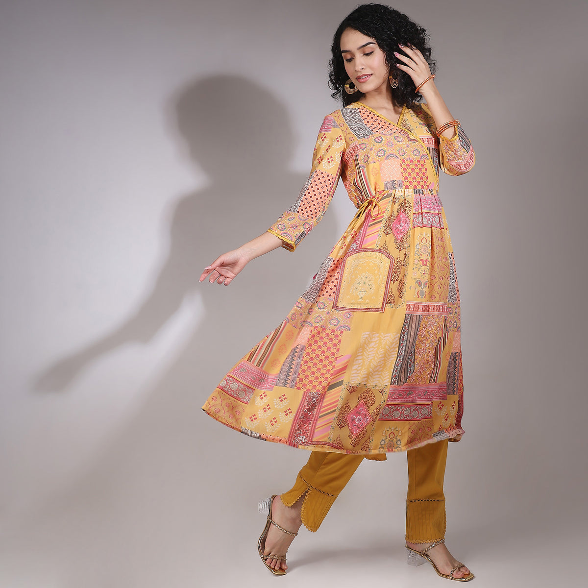 Flare Fit Printed Kurta