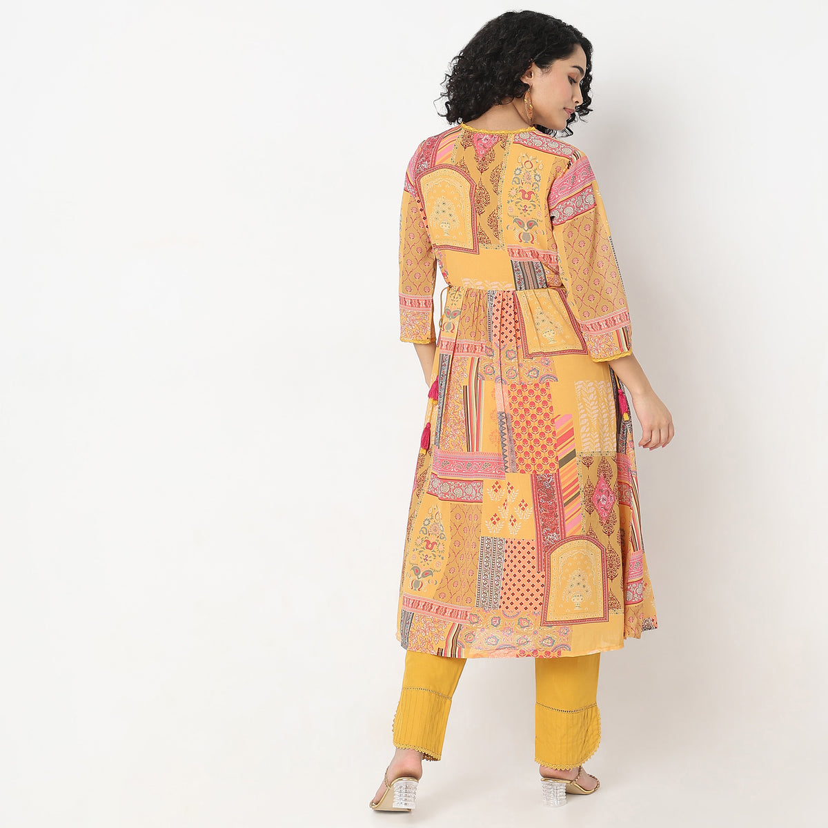 Flare Fit Printed Kurta