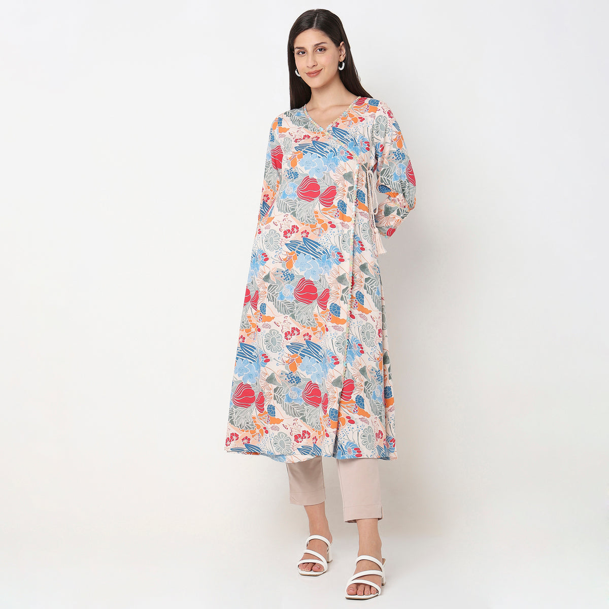 Flare Fit Printed Kurta