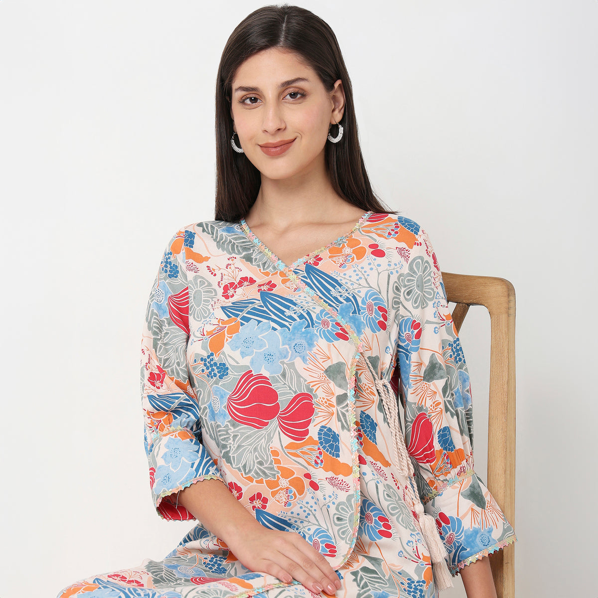 Flare Fit Printed Kurta