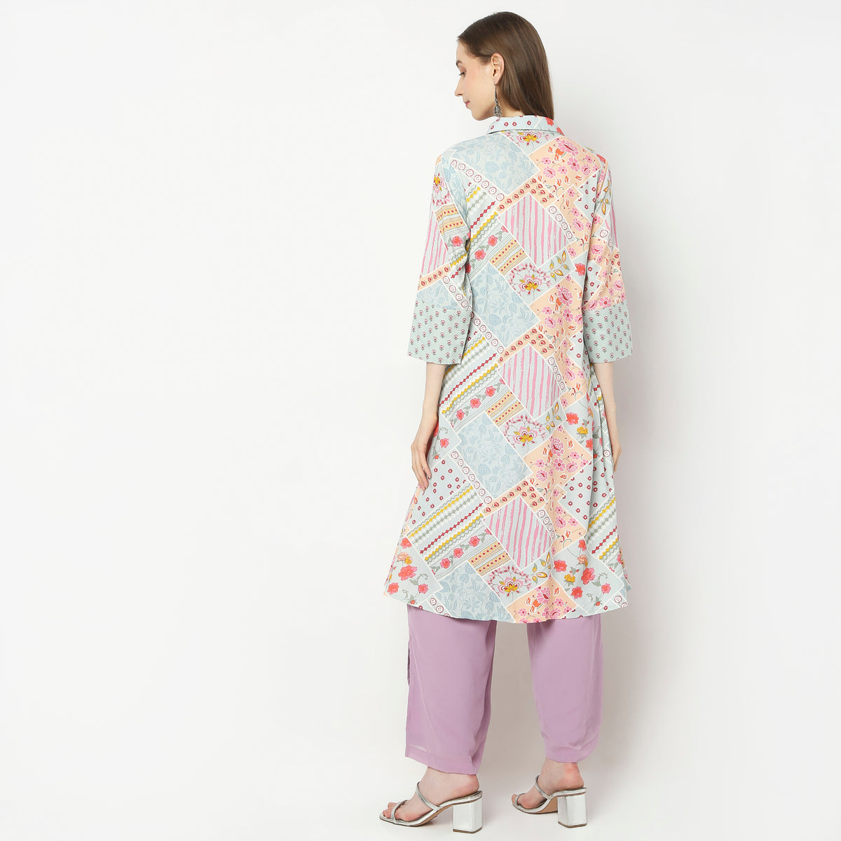 Flare Fit Printed Kurta