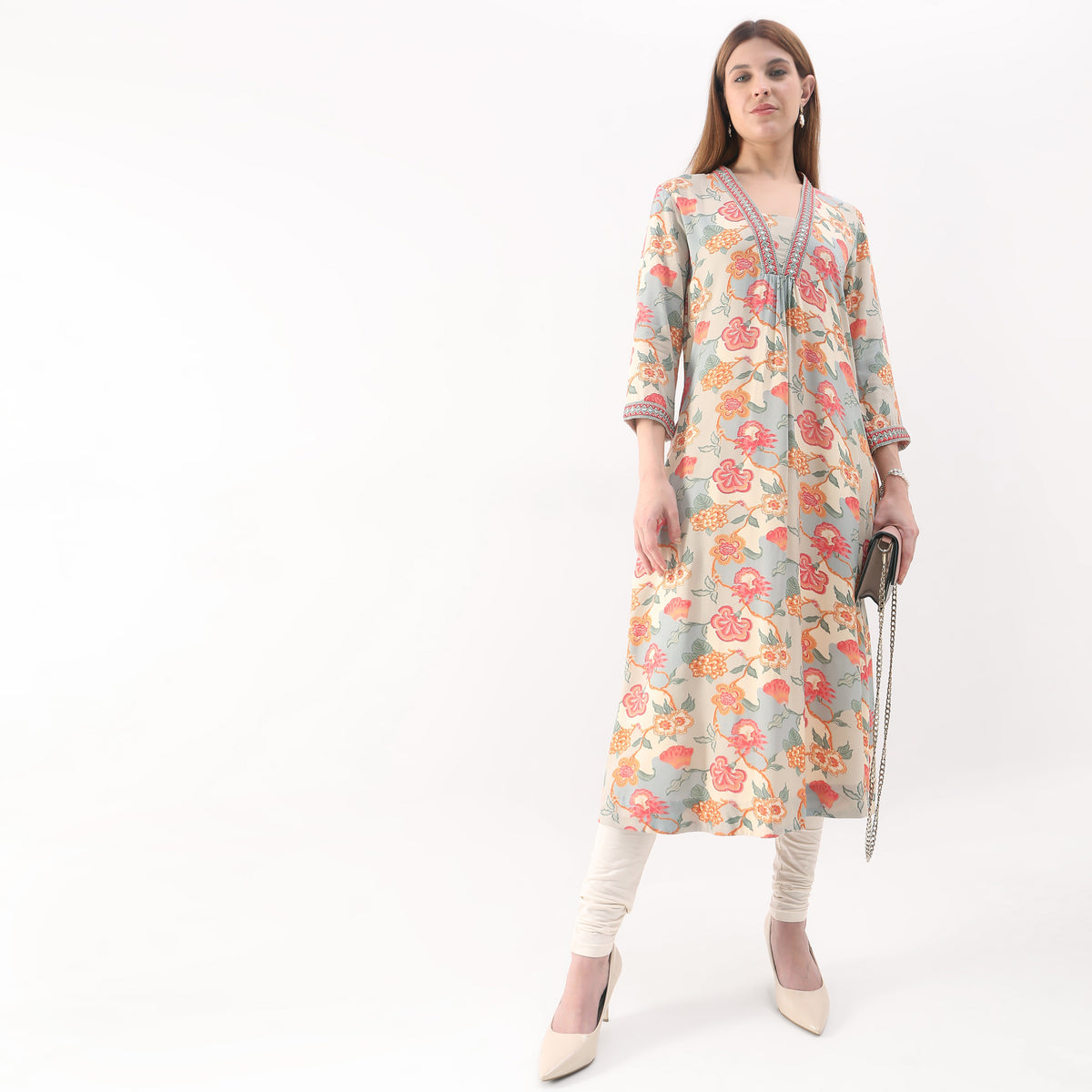 Flare Fit Printed Kurta