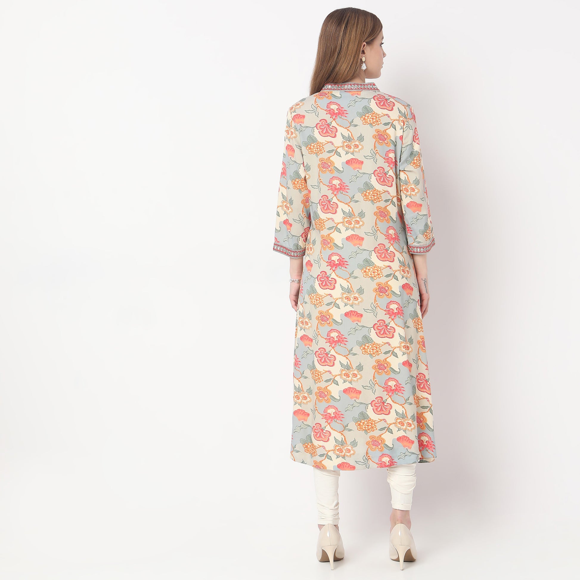 Flare Fit Printed Kurta