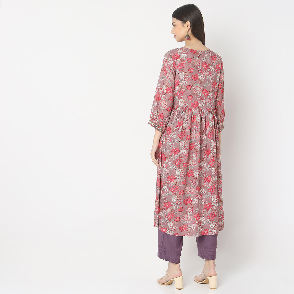 Flare Fit Printed Kurta