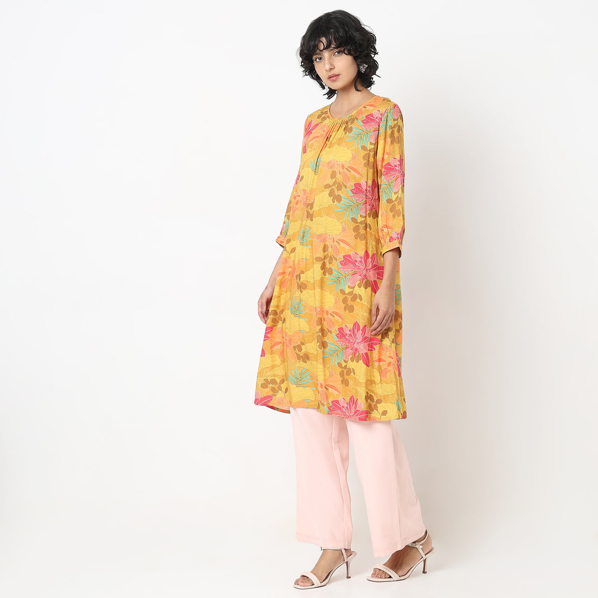 Flare Fit Printed Kurta