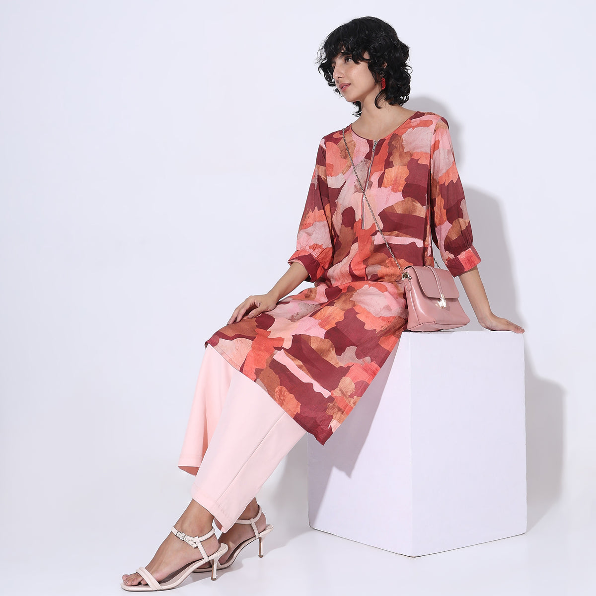 Flare Fit Printed Kurta