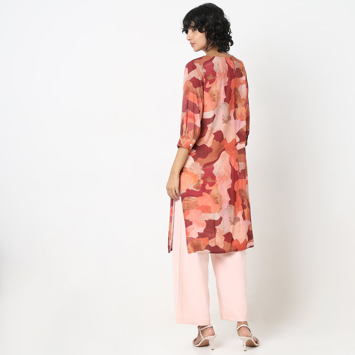 Flare Fit Printed Kurta