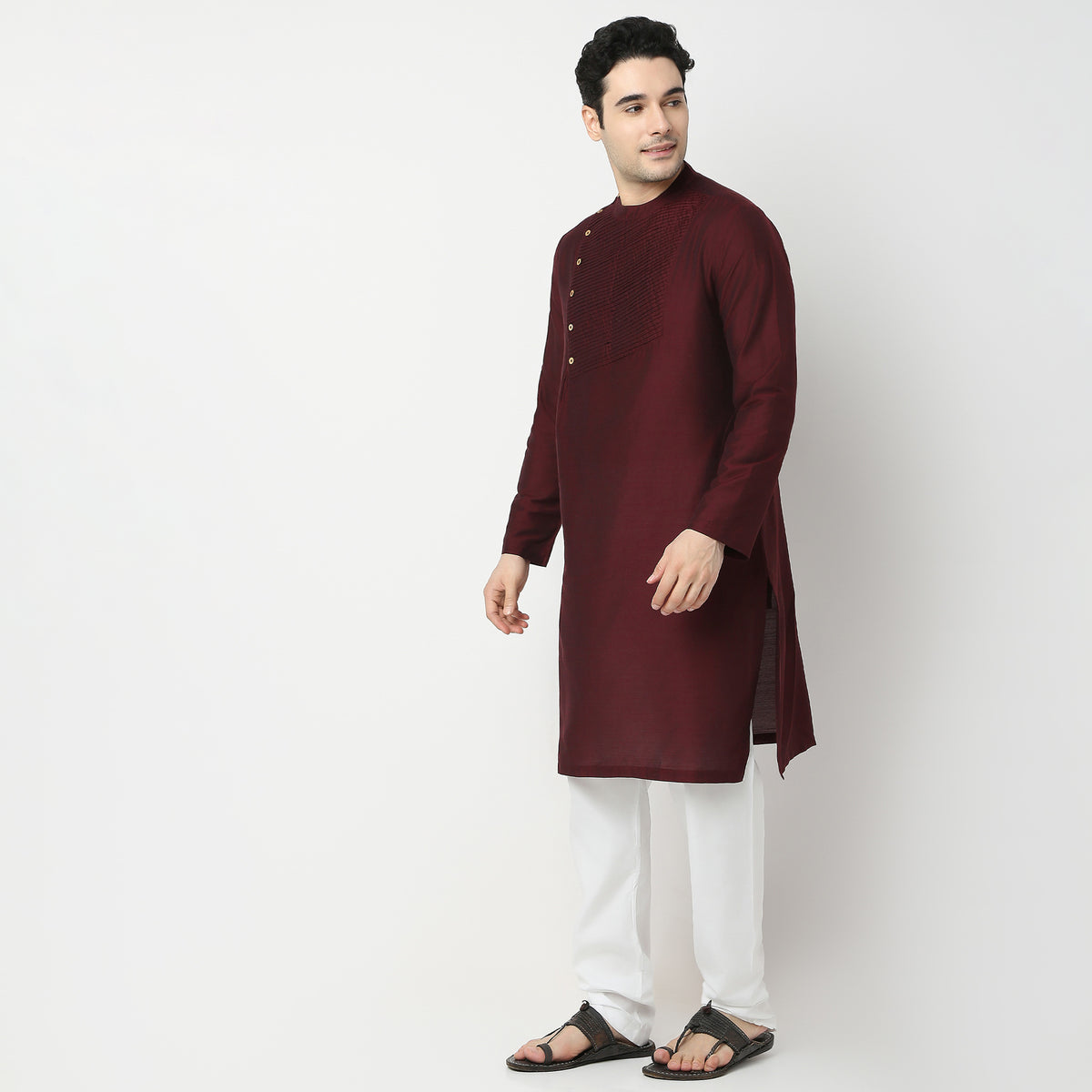 Regular Fit Solid Kurta