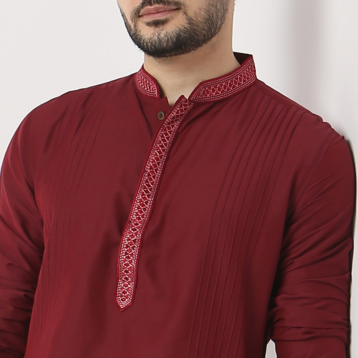 Regular Fit Pleats Kurta