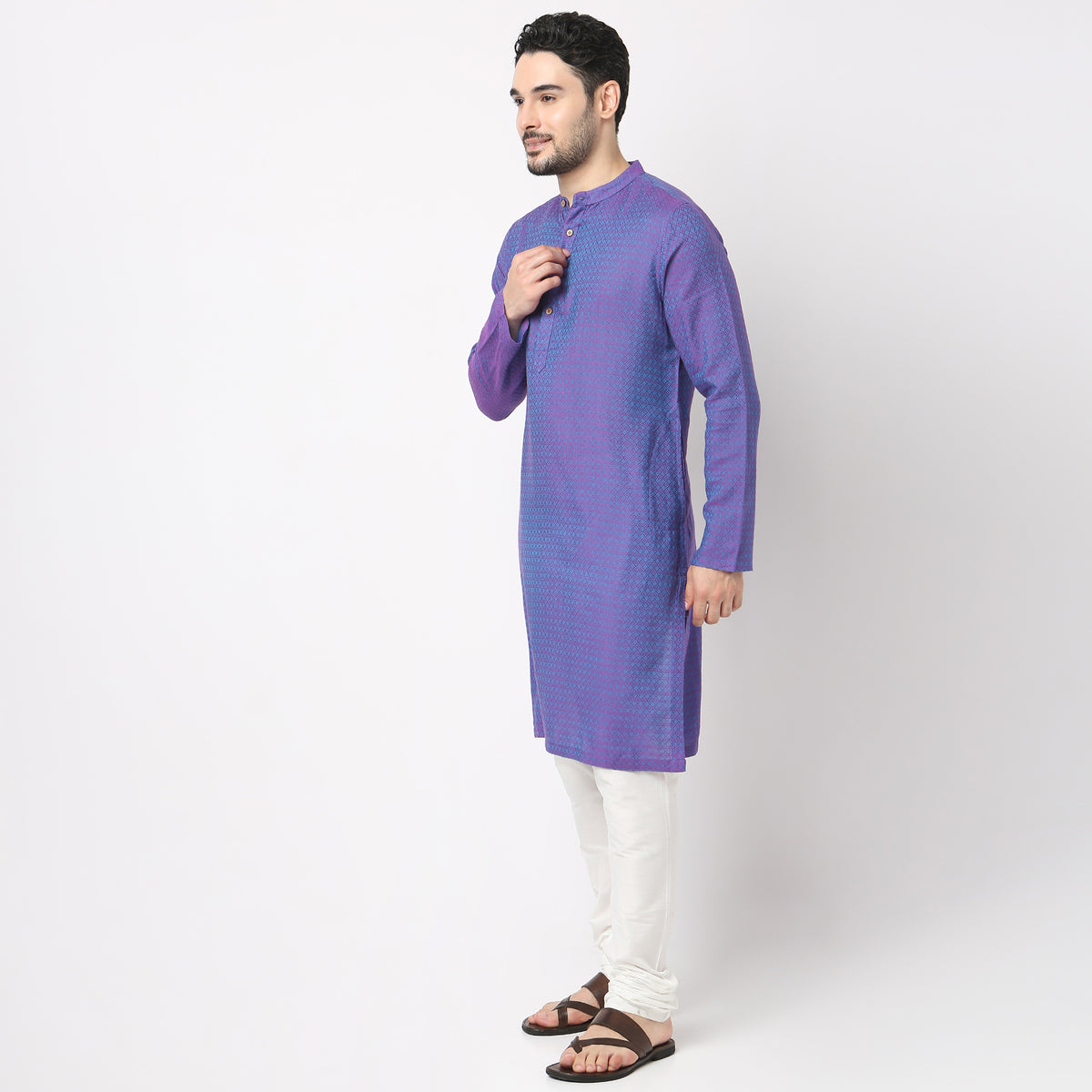 Regular Fit Structured Kurta