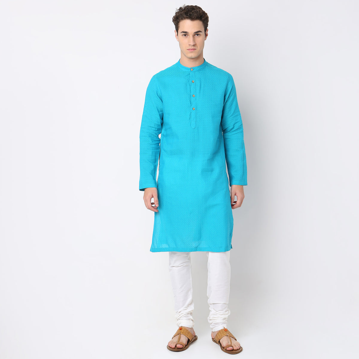 Regular Fit Structured Kurta