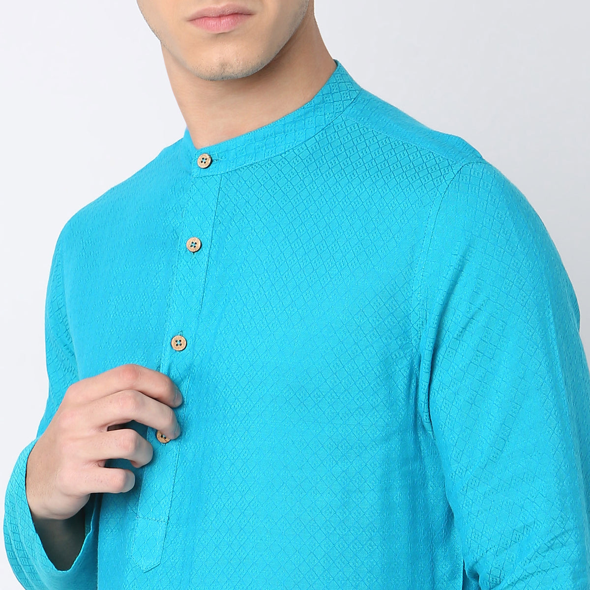 Regular Fit Structured Kurta