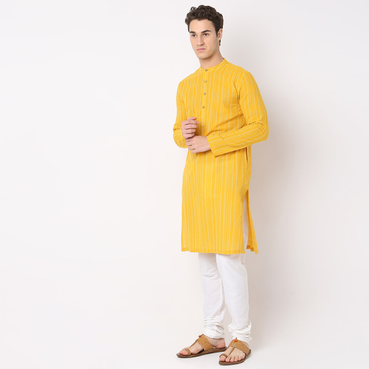 Regular Fit Structured Kurta