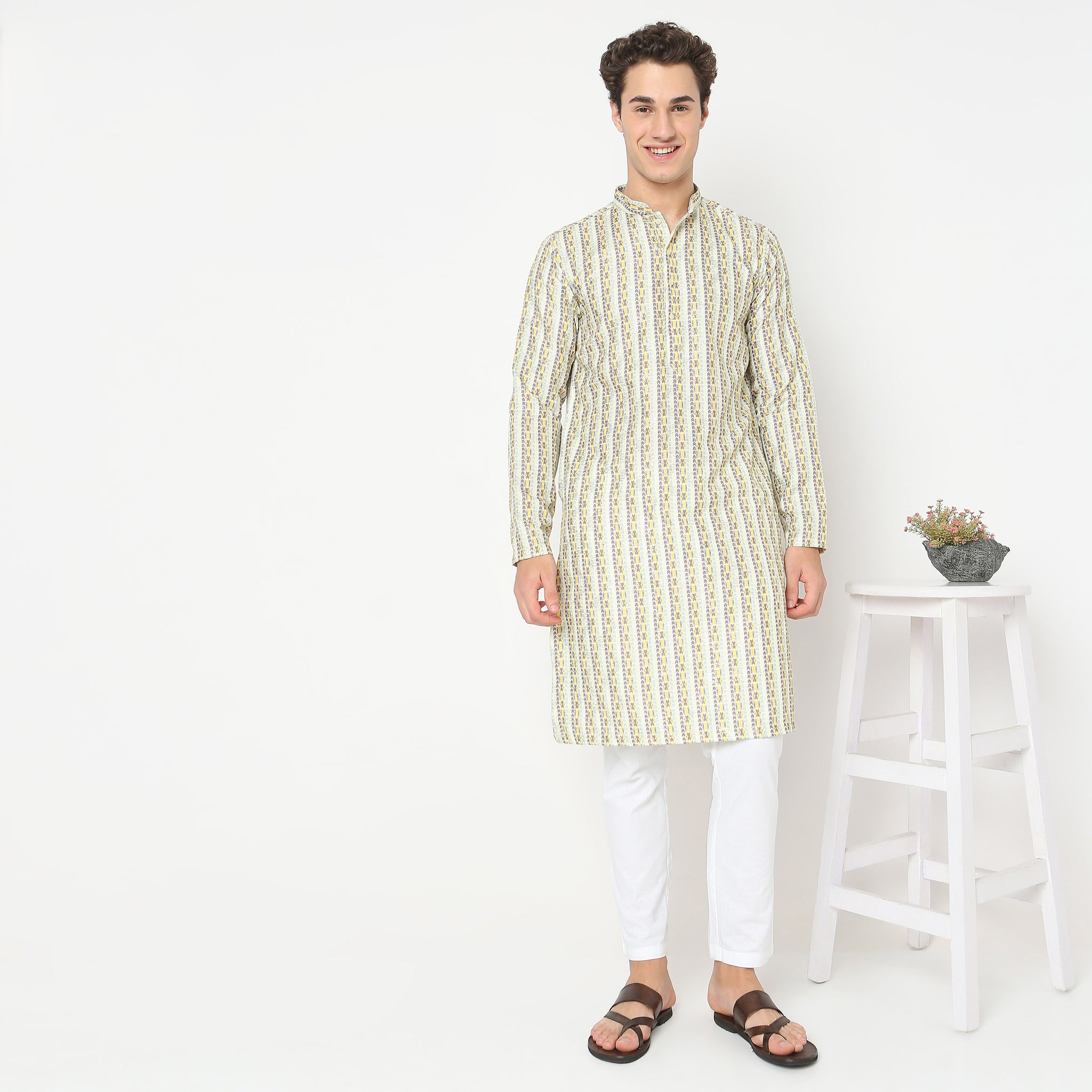 Regular Fit Printed Kurta