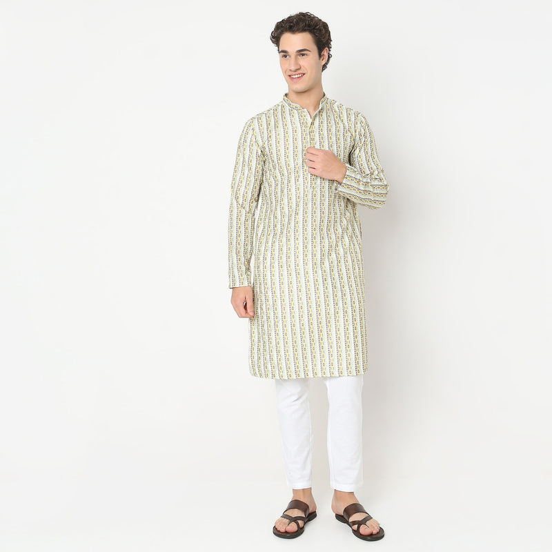 Regular Fit Printed Kurta