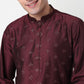 Buy Men Straight Fit Embroidered Full Sleeve Kurta  - Style Union