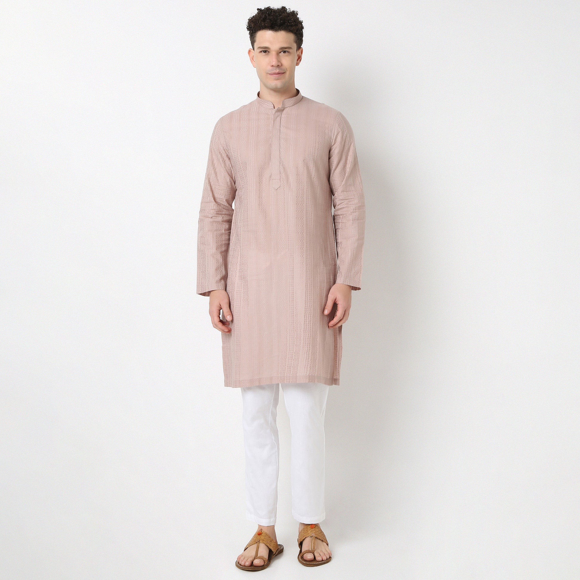 Straighht Fit Lapet Long Kurta