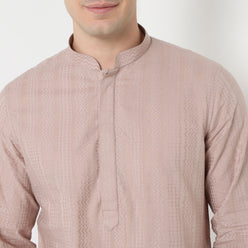 Straighht Fit Lapet Long Kurta