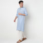Buy Men Straight Fit Striped Full Sleeve Kurta  - Style Union