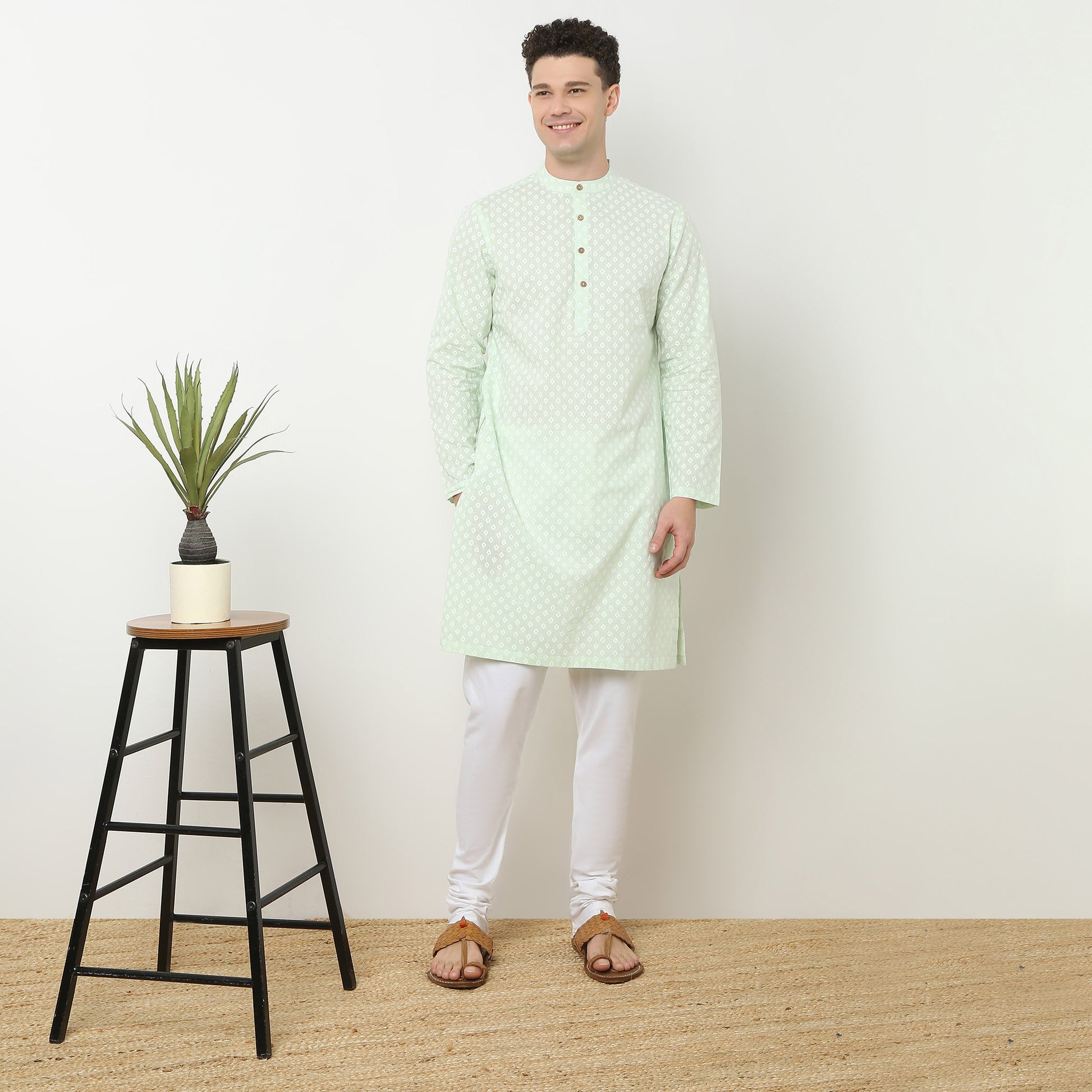 Straight Fit Printed Long Kurta