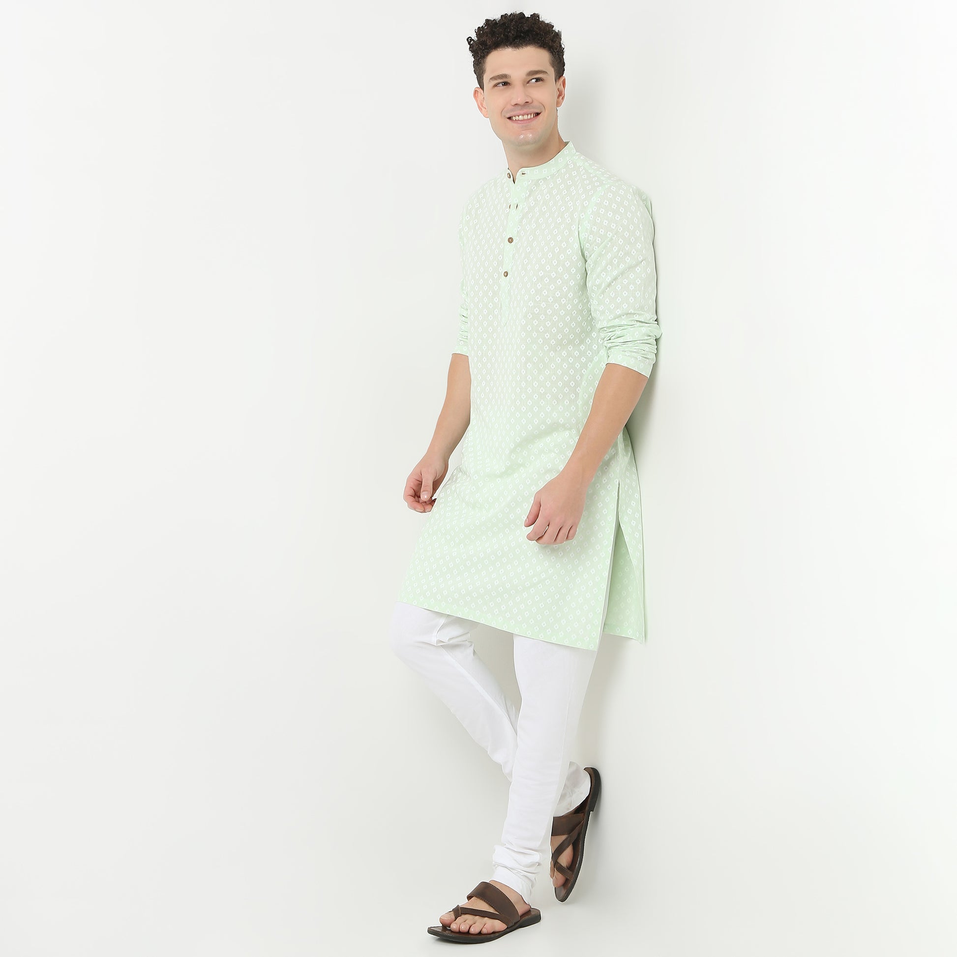 Straight Fit Printed Long Kurta