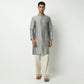 Straight Fit Printed Mandarin Collar Kurta