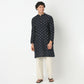 Mandarin Collar Full Length Sleeve Printed Straight Fit Kurta