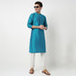 Buy Men Straight Fit Printed Full Sleeve Kurta  - Style Union