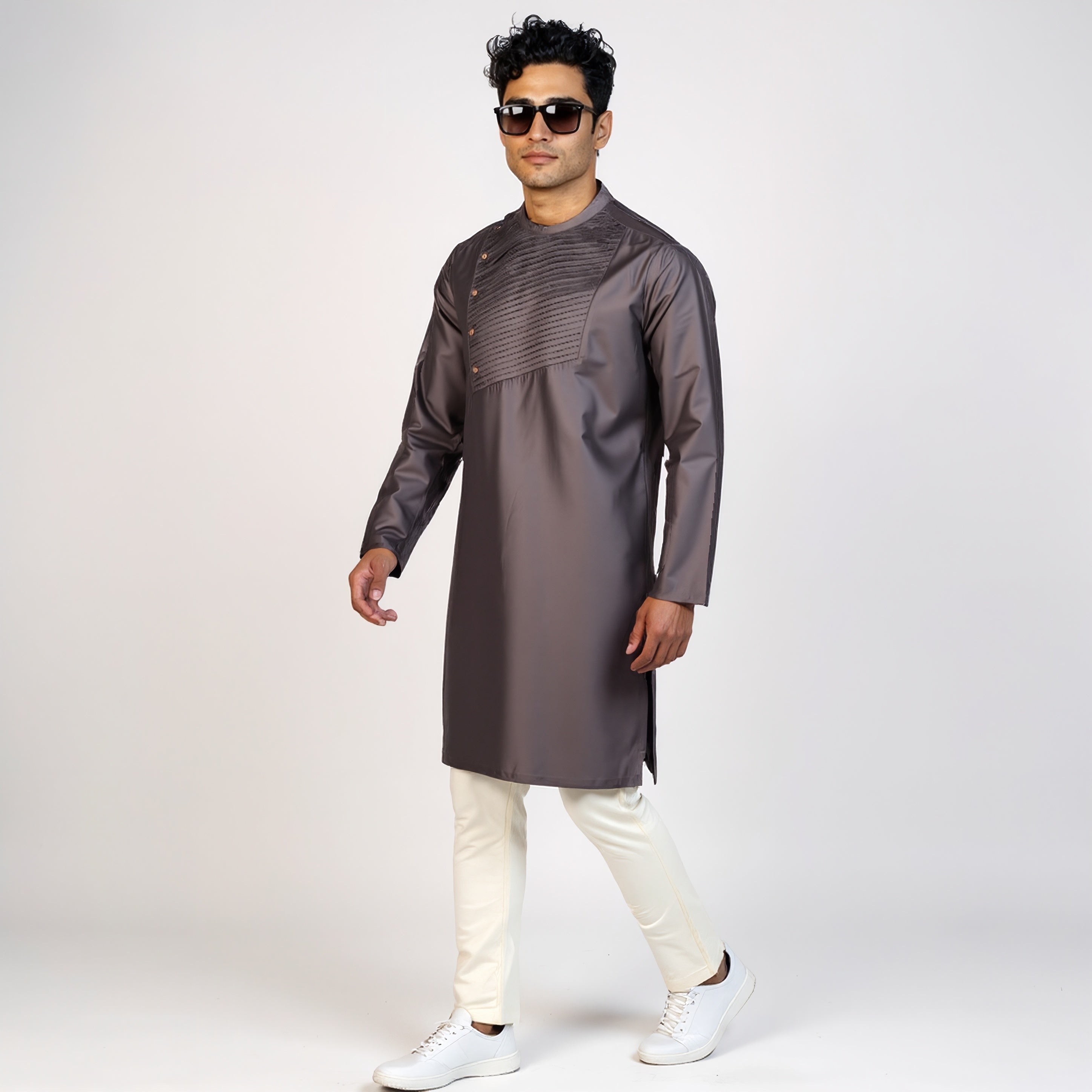 Pintuck Long Kurta