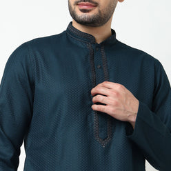 Dobby Jacquard Long Kurta