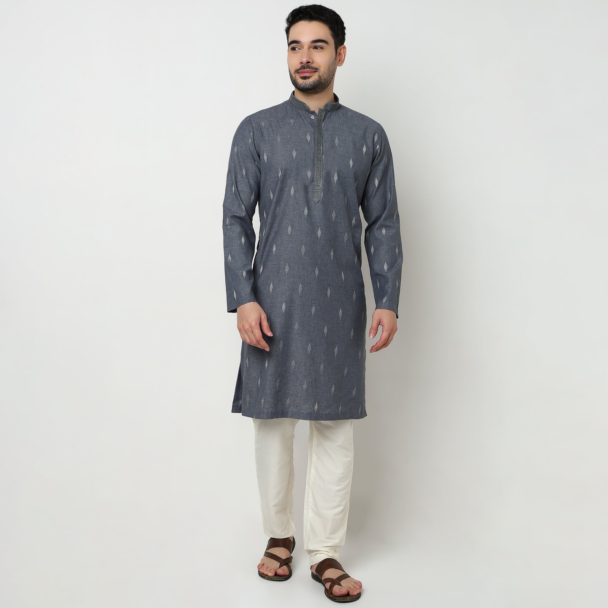 Dobby Jacquard Long Kurta