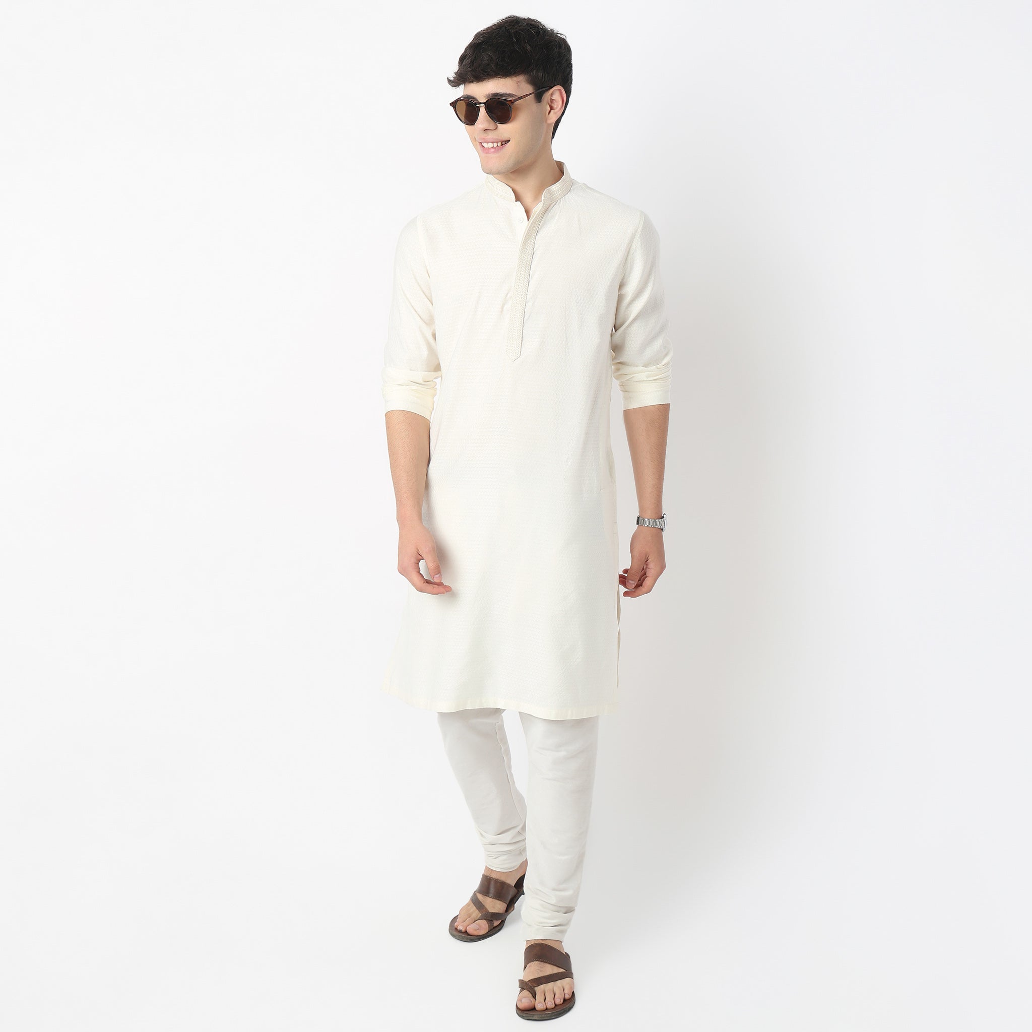 Jacquard Long Kurta