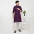 Buy Men Straight Fit Jacquard Full Sleeve Kurta  - Style Union