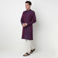 Buy Men Straight Fit Jacquard Full Sleeve Kurta  - Style Union