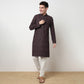 Buy Men Straight Fit Embroidered Full Sleeve Kurta  - Style Union