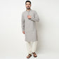 Buy Men Straight Fit Embroidered Full Sleeve Kurta  - Style Union