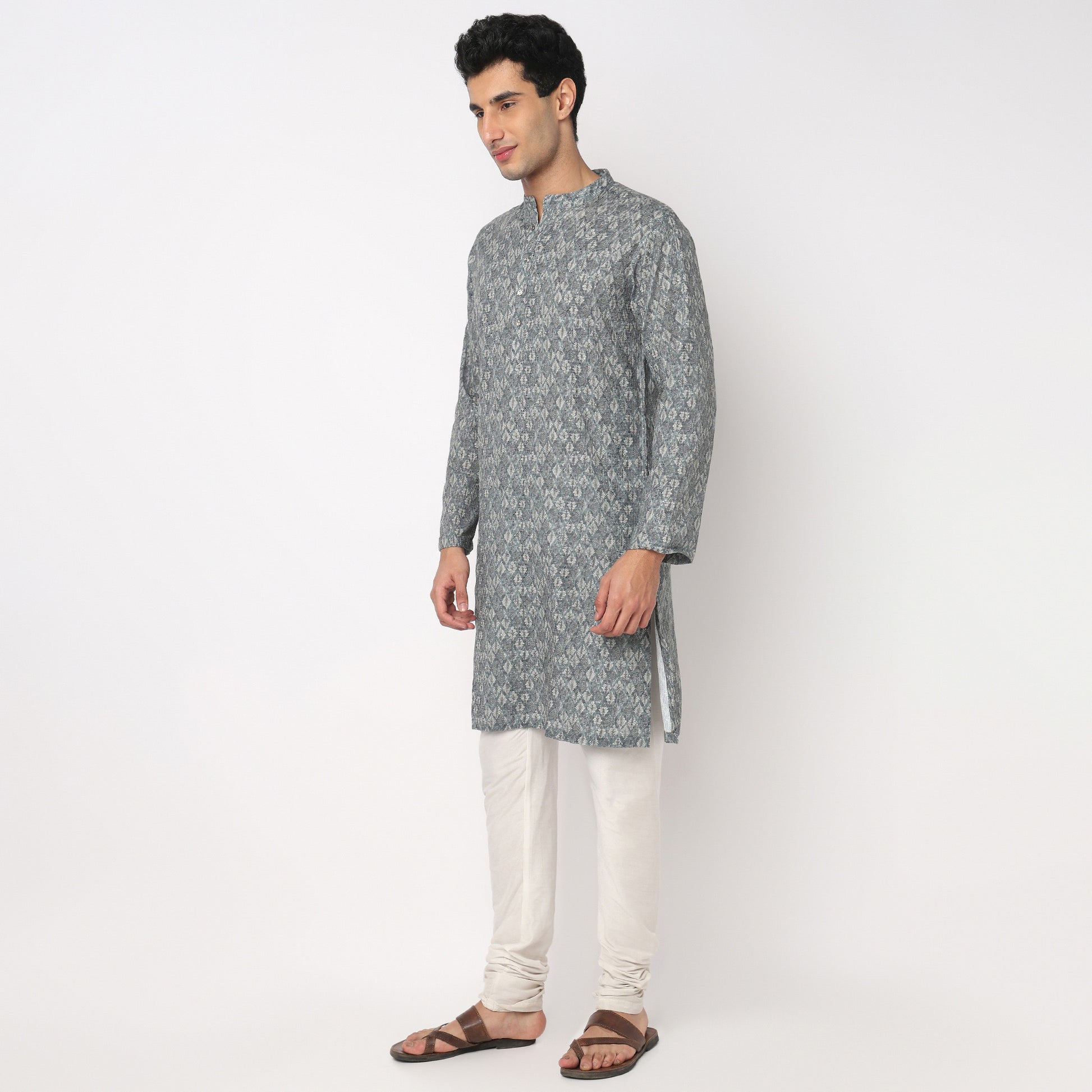 Digi Print Straight Long Kurta