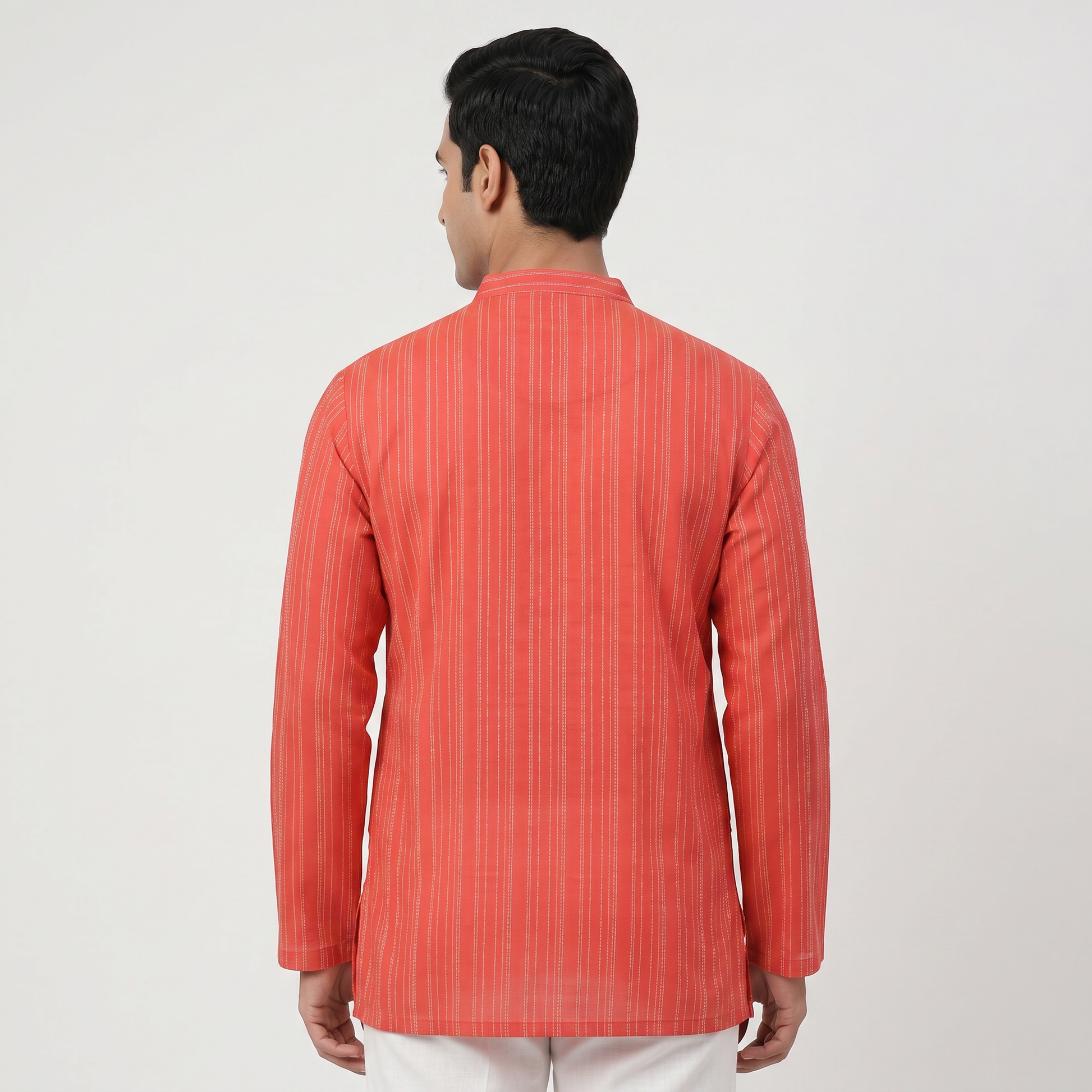 Jacquard Straight Long Kurta