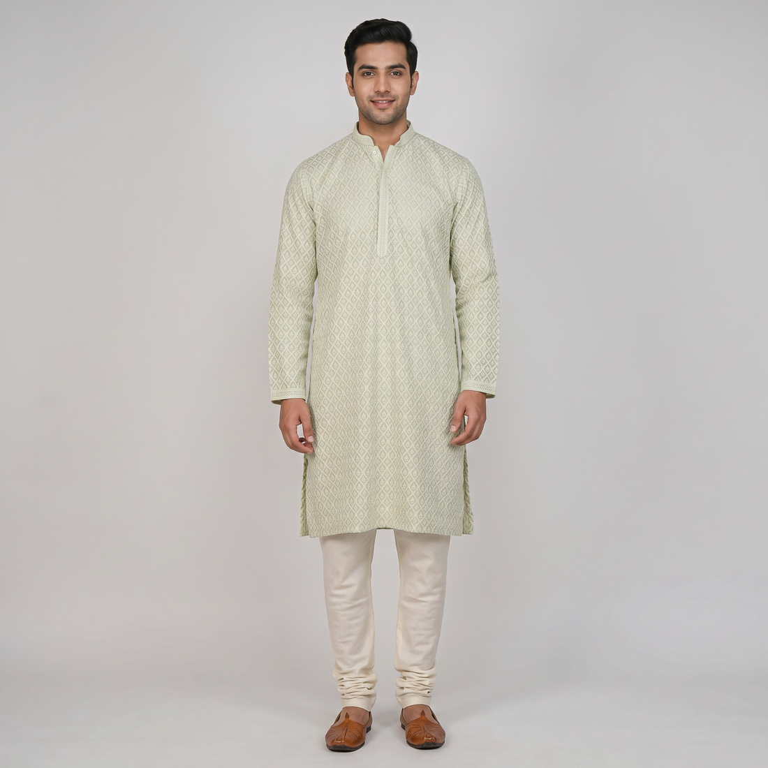 Embroidered Straight Long Kurta