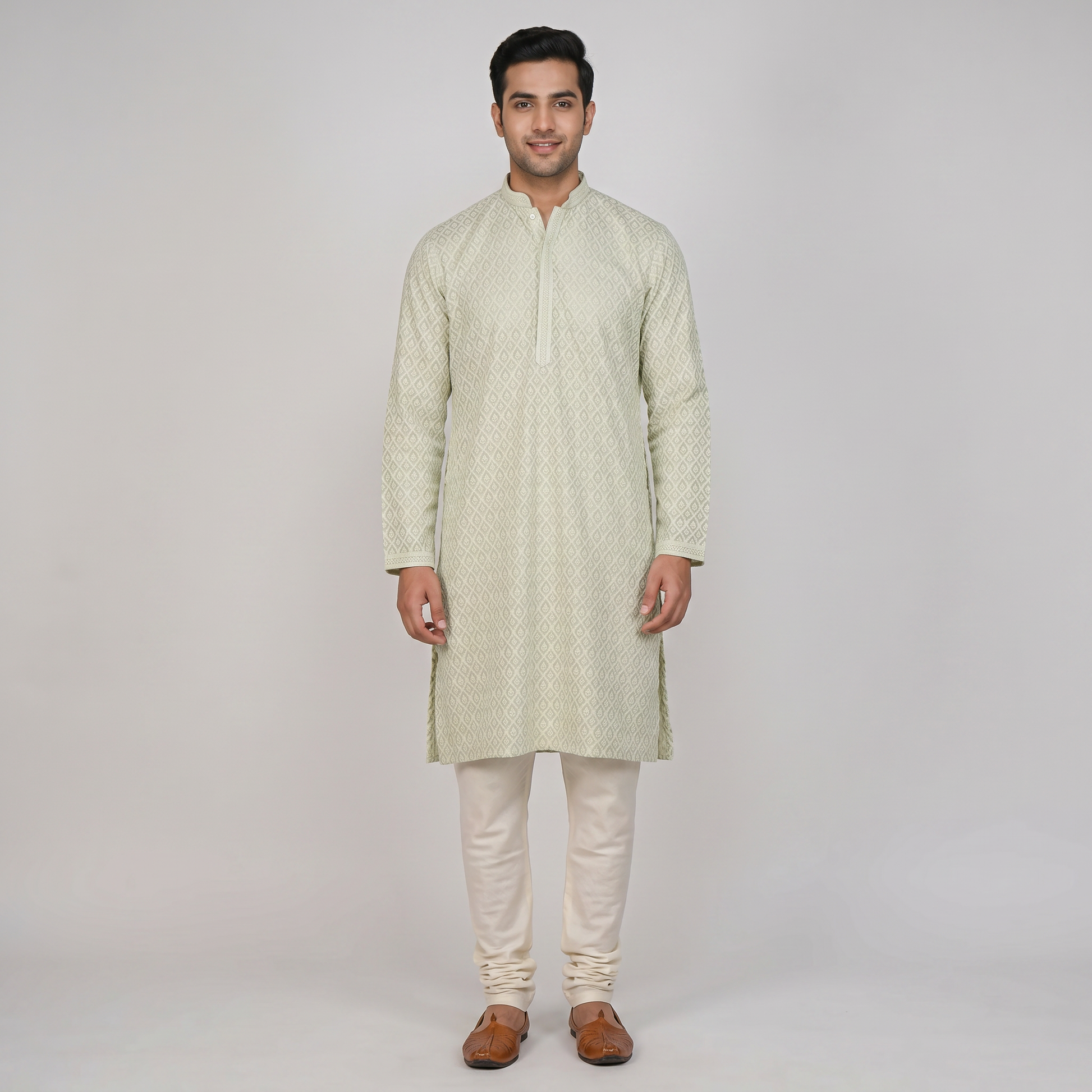 Embroidered Straight Long Kurta