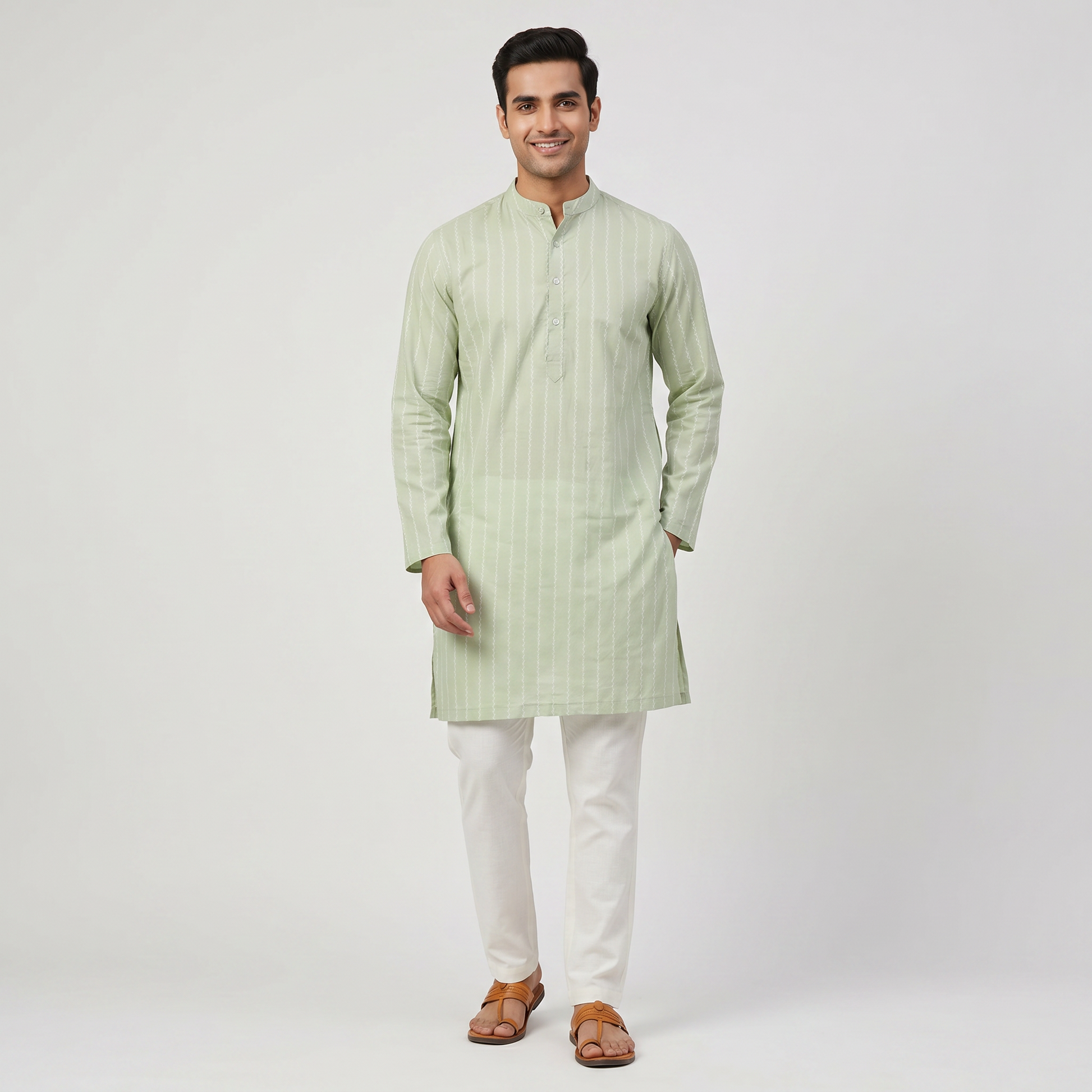 Embroidered Straight Long Kurta