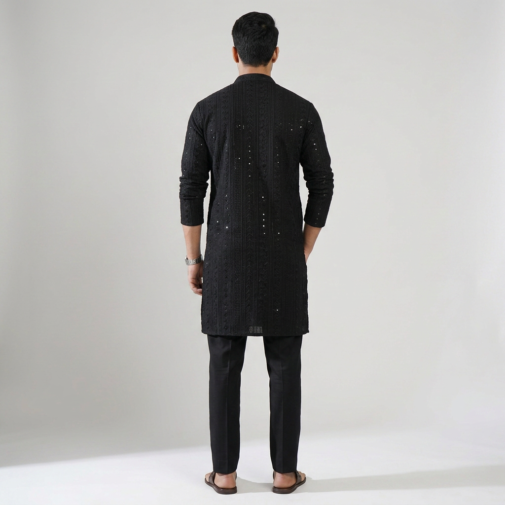 Embellished Straight Long Kurta