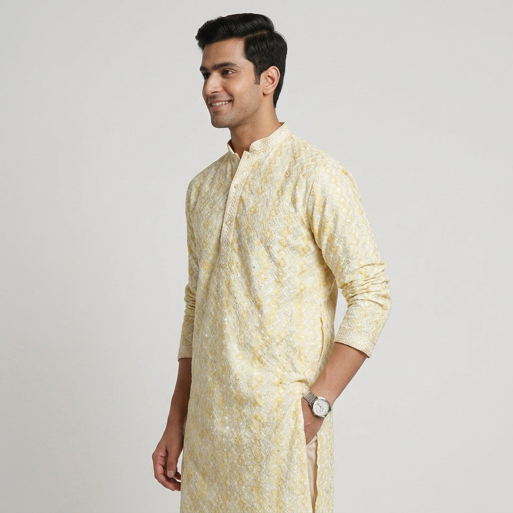 Embellished Straight Long Kurta